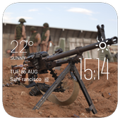 machine gun weather widget icon