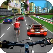 Traffic Bicycle Rider 3D Racer -City Cycling Craze icon