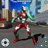 Flying Superhero Captain Robot: Battle of Hero