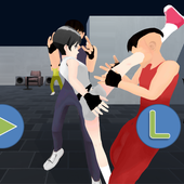 Menina de karatê icon