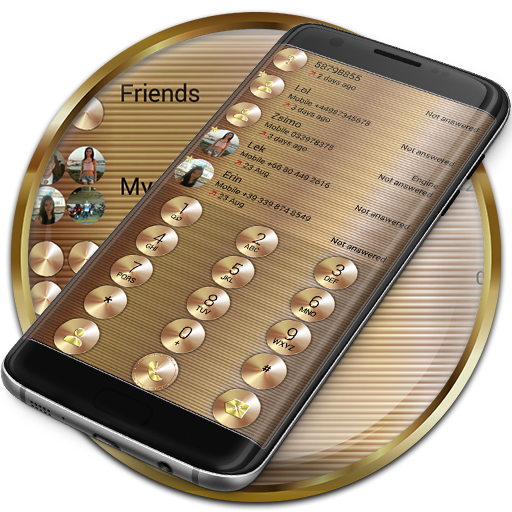 Dialer Gold Copper Theme for Drupe and ExDialer icon