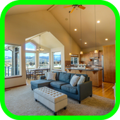 Diseño de interiores de casas y apartamentos icon