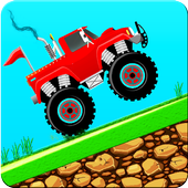 Mountain Race Monster Truck 2D Game icon