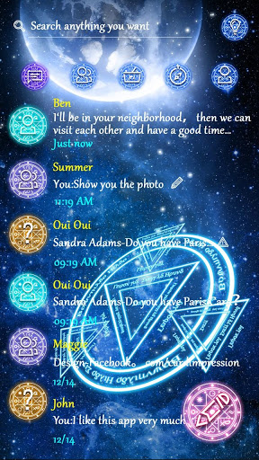 GO SMS PRO MAGIC CIRCLE THEME screenshot 2