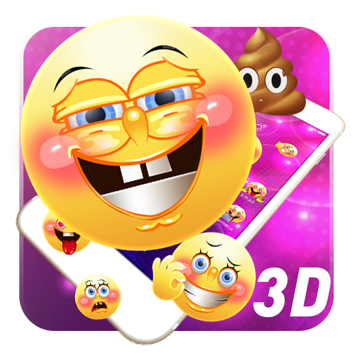 3D emoji launcher theme icon