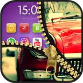 Car ZipperScreen Racing Locker