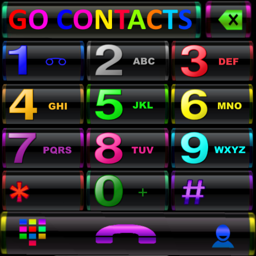 THEME GO CONTACTS BLACK COLORS icon