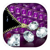 Diamond Zip Lock Keyboard Theme icon
