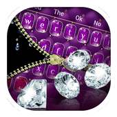 Diamond Zip Lock Keyboard Theme on 9Apps