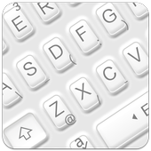 Simple White Button icon