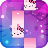 Magic Cat Piano Tiles - Crazy Tiles Pink Girly icon