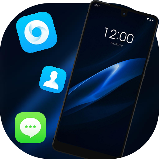 Theme for Realme 2 black blue real wallpaper icon