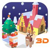 Christmas Eve 3D Craft Theme on 9Apps