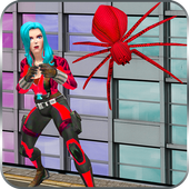 Multi Spider Heroine Vs Super Villain Crime Battle icon