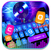 Electronic Music DJ Color Keyboard icon