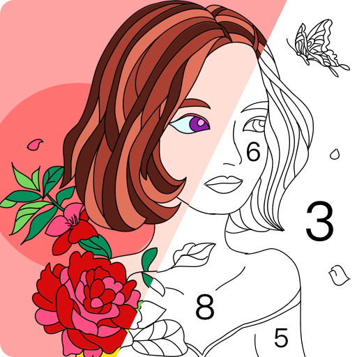 Paint fun - Paint Color by Number &amp; Coloring Game icon