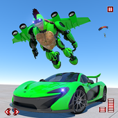 Turtle Super Robot Car Transform Shooting Game icon