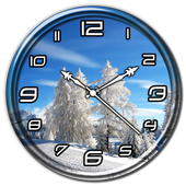 Winter Snow Clock Live WP icon