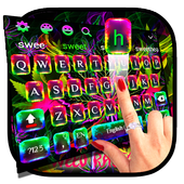 Colourful Weed Rasta Keyboard Theme icon