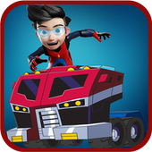 Ejen ali car racing 3d icon