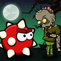 Spike red ball: halloween