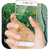 Crystal Rain Water Drops Theme icon