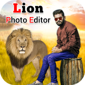 Lion Photo Editor أيقونة
