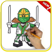 How To Color Lego Ninja Coloring game for adult icon