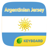 Football T-shirt GO Keyboard Theme أيقونة