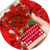 Red roses icon