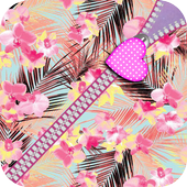 Pink Zipper Lock Screen icon