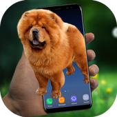 Dog on Screen Simulated icon