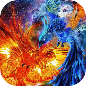 Birds fight live wallpaper icon