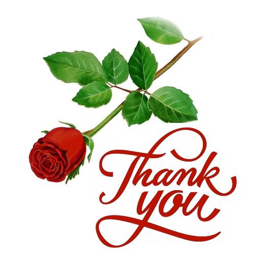 thanks roses and expression WAStickerApps icon