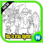 How to draw digimon icon