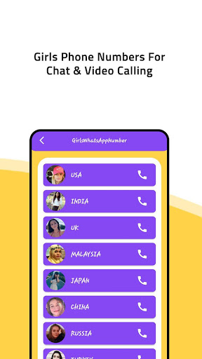 Real Girls Phone Numbers for whatsapp chat video screenshot 2