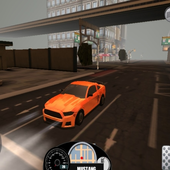 Extreme car drive icon