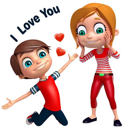 3D Romantic Stickers for whatsapp: WAStickerApps icon