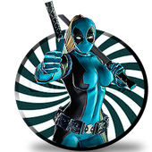 Superhero Dead Lady Dual Sword Fighting Pool Arena icon