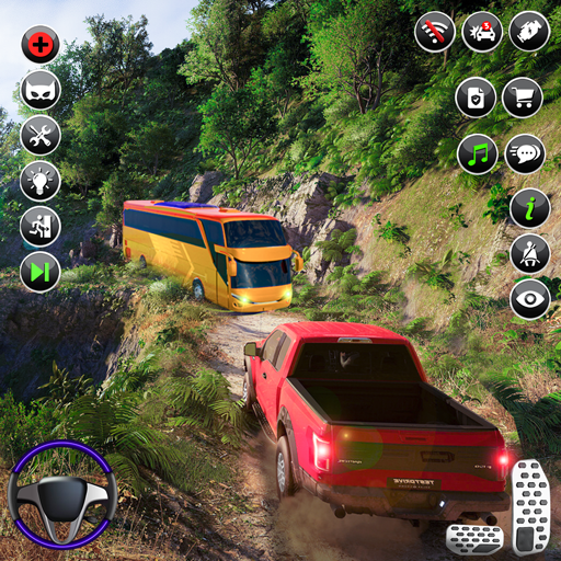 Offroad Pickup Cargo Truck 3D icon