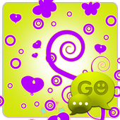 GO SMS Pro Purple&amp;Yellow Theme icon