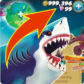 Cheat Hungry Shark World icon