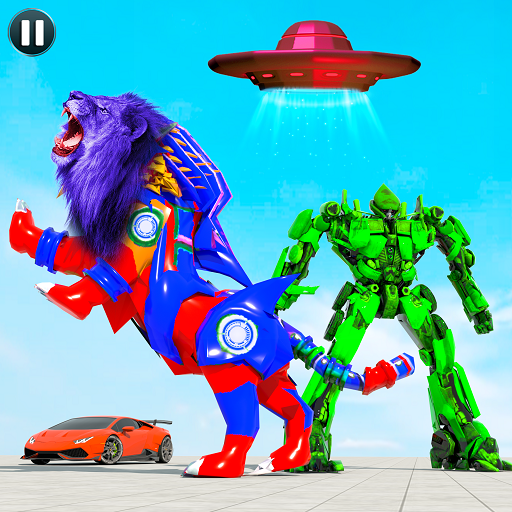 Lion Robot Transformation War: Car Robot Games icon