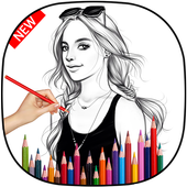 Pencile Sketch Photo icon