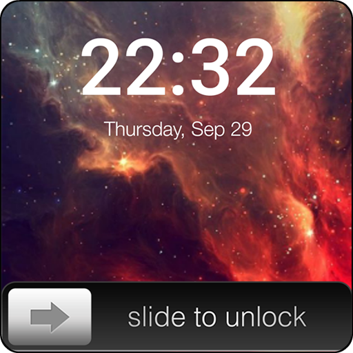 Slide to unlock-Iphone lock icon