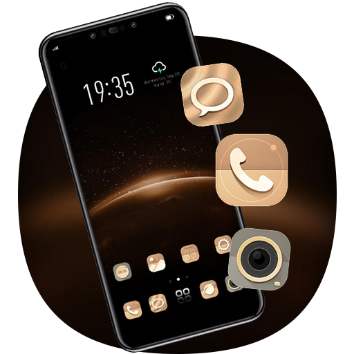 Theme for Y5 II HD earth galaxy wallpaper icon