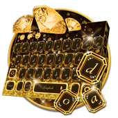 ikon Tema Keyboard Diamond Emas