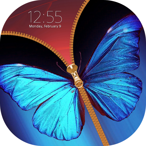 Butterfly Zipper Lock Screen icon