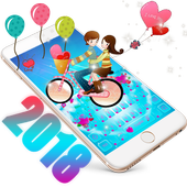 Fancy Blue Keyboard Theme icon