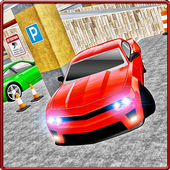 Многоуровневая автостоянка 3D иконка